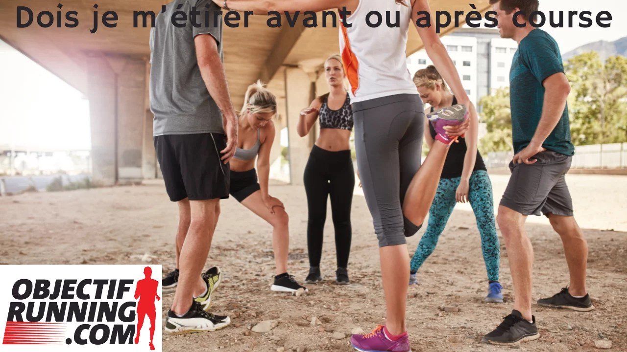 étirements running